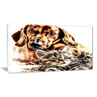 Designart Best Buddies Cat & Dog Canvas Art, (PT2413-32x16)-Print