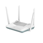D-Link AX3200 Eagle Pro AI Wi-Fi 6 Smart Router - White-4 x Gigabit Ethernet LAN ports and 1 x Gigabit LAN port