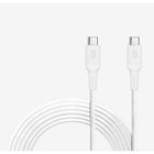 LOGiiX Piston Connect XL 3M USB-C to USB-C - White-Unleash ultra-fast charging for laptops, tablets and smartphones with this braided USB-C cable