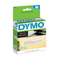 Dymo LW Label Writer Self-Adhesive Return Address Labels, 3/4" x 2", White, 500 Pack (30330)-Dymo Paper labels utilize direct thermal print technology providing clear, laser-like quality with a permanent adhesive