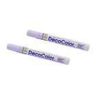 Marvy Uchida Broad-Point Opaque Paint Markers - Pale Violet - 2 Pack-Colour: Pale Violet (Orchid)