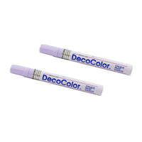 Marvy Uchida Broad-Point Opaque Paint Markers - Pale Violet - 2 Pack-Colour: Pale Violet (Orchid)