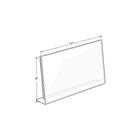 Azar Displays Horizontal Slanted, L-Shape Acrylic Sign Holder, 12" x 9", 10 Pack (112713)-Made from acrylic