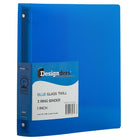 JAM Paper Plastic 3 Ring Binder, 1 Inch, Blue, 4 Pack (751T1bug)-Grey