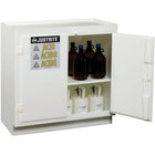 Justrite Solid Polyethylene Acid Cabinets, 4" x 35 3/4", 160Lb, Standalone-Sturdy solid-wall chemically resistant polyethylene construction with sealed sump