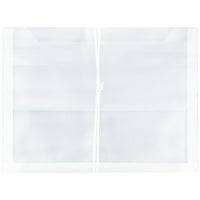 JAM Paper Plastic Envelopes with 2.63 Expansion, Elastic Closure, Letter Booklet, 9.75 x 13, Clear Poly, 12 Pack (218E25CLB)-Product Type: Expansion Envelope
