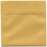 JAM Paper 6.5 x 6.5 Square Envelopes, Stardream Metallic Gold, 250 Pack (GCST508H)-Gold stardream metallic envelope