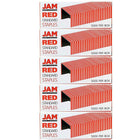 JAM Paper Standard Size Colourful Staples, Red, 5 Pack (335reg)-Size: .5" x .25"