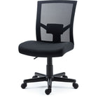 Staples Radnor Mesh and Fabric Armless Task Chair-Lumbar support helps reduce back strain and fatigue