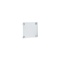 Azar Displays 8.5" x 5.5" Acrylic Sign Holder with Suction Cups, Clear, 2 Pack (106626)-Acrylic