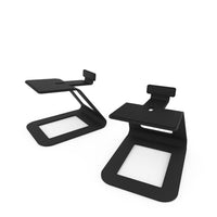 Kanto SE6 Elevated Desktop Speaker Stands for Large Speakers - Black-Designed for YU6, TUK or other large sized speakers
