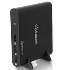 Aluratek Universal 87W AC Adapter with Type-C and 3 Quick Charge 3.0 USB Ports-USB 5V/2A charging port