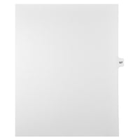 Mark Maker Legal Tabs - Letter Size - White - 1/15th cut - 25 tabs per package - 5 packages Pack - Number 127-White Single Tabs