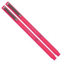 Marvy Uchida Fine-Tip Neon Felt-Tip Pen - Neon Pink - 2 Pack-Colour: Neon Pink