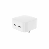 LBT Ultra Fast Mini 35W Dual-port GaN PD Wall Charger (20W+15W) - White-Featuring GaN (Gallium Nitride) technology, this wall charger is up to 40% more efficient than traditional wall chargers and can keep your devices charged for longer