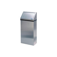 Frost Wall Mounted Waste Receptacle - 50-Litre - Stainless Steel-Product Type:  Wall mounted waste receptacle