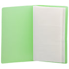 JAM Paper 72-Card Capacity Business Card Book - 4" x 7-1/4" - Green-Colour: Green