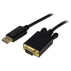 StarTech DisplayPort to VGA Adapter Converter Cable, DP to VGA 1920 x 1200, Black, 15 Ft.-Connect a DisplayPort source directly to a VGA display or projector, with no additional adapters or cables