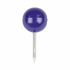 JAM Paper Colorful Push Pins - Round Head Map Thumb Tacks - Purple - 100 Pack-Keep your school work, office work, art and visual projects organized with colored push pins!