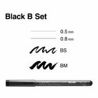 Copic Broad Nib Multiliner Inking Pens - Set B - 4 Pack-Replaceable Nibs