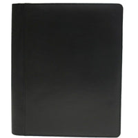 Ashlin RAFERTY Bifold Writing Case with Notepad, Black-Includes a lined 8.5 x 11 notepad.