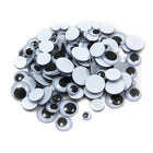 Charles Leonard Creative Arts Round Wiggle Eyes, Black, Assorted Sizes, 1000/Pack (CHL64500)-Round wiggle eyes give life to dolls, animals, toys and more