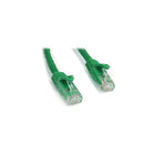 StarTech N6PATCH15GN 15' Cat 6 Snagless Patch Cable, Green-RJ-45 Male connector on both sides for dependable network connectivity
