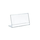 Azar Displays Horizontal Slanted, L-Shape Acrylic Sign Holder, 12" x 9", 10 Pack (112713)-Sign holder