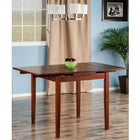 Winsome Pulman Extension Table, Walnut Finish, (94150)-Weight Capacity: 125lbs evenly distributed