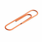 JAM Paper Colored Jumbo 2" Paper Clips - Orange - 3 Packs of 75-These colorful paperclips are great for organizing papers at home, school, or the office