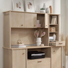 Sauder - 429371 La Collection Whitaker Point Surmeuble - Finition Natural Maple-Rangement ouvert. Deux tablettes reglables.