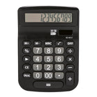 Baseline 12-Digit Big-Number Desktop Calculator - Black-Features a 12 digit, big number angled display for easy reading