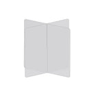 Mark Maker 4 Way Table Divider - 30" L x 30" W x 31.5" H - 1/4" clear acrylic - no pass throughs-Social distancing for up to 4 people