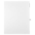 Mark Maker Legal Exhibit Index Tab White Single Tabs, 1/15th Cut, Letter Size, No Holes, Number 144, 25 Pack-White Single Tabs, 1/15th Cut