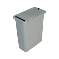 HSM 24" Lockable Shredder Bin, 16-Gallon Capacity, Grey (HSM1070070200)-16-Gallon Capacity