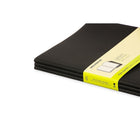 Moleskine Cahier Plain Soft Cover Journals - 7.5" x 9.75" - Black - 3 Pack-Acid Free Ivory coloured paper