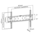 Speedex Economy Heavy-Duty Tilt TV Wall Mounts for 37"-70" LED TVs (LP42-46DT)-Dimensions: 25.7" x 16.7" x 2.2"