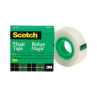 Scotch Magic Tape, Boxed, 19 mm x 25 m, 2/Pack-Non-yellowing tape disappears when applied, and stays invisible over time