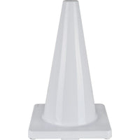 SCN Industrial Coloured Cones, 18", White - 12 Pack-Colour: White