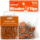 JAM Paper Office Desk Supplies Bundle, Paper Clips & Binder Clips, Orange (218334or)-Paper clips and binder clips
