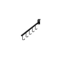 Can-Bramar Waterfall With Hooks For Slatwall, 16", Black, 10 Pack-Slatwall waterfall with hooks