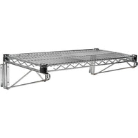 Kleton Chromate Wall Mount Wire Shelving Kits, 1 Shelf-Heavy-gauge shelves with open wire design minimize dust, improve air circulation and provide greater visibility of stored items