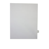 Mark Maker Legal Exhibit Index Tab White Single Tabs, 1/26th Cut, Letter Size, No Holes, Letter V, 25 Pack-White Single Tabs, 1/26th Cut