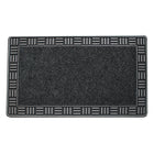 Floor Choice Framed Doormat Silver 18"x30" (87725)-Made with durable recycled vinyl.