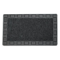 Floor Choice Framed Doormat Silver 18"x30" (87725)-Made with durable recycled vinyl.