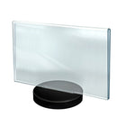 Azar Displays Round Base Horizontal Sign Holder, 10 Pack (108715)-Sign Holder