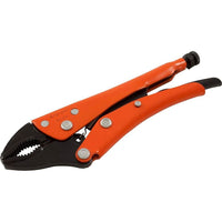 Grip-on 7" Locking Pliers, 1-7/8" Jaw Opening, Curved Jaws With Wire Cutter-Jaw opening (inches): 1-7/8"