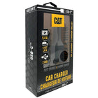 Cat 5.4amp Car Charger with Dual USB Port and 6ft Braided Nylon USB-IF Certified USB-C Cord-Ultra-rugged reflective cabling