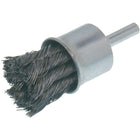 Osborn Economy Knot Wire End Brush, 1" Dia., 0.02 Wire Dia., 1/4" Shank - 12 Pack-Application Type Steel