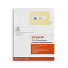 Staples White Address Labels for Inkjet/Laser Printers -1" x 4" - 2000 Pack-Create customized labels for addressing and shipping